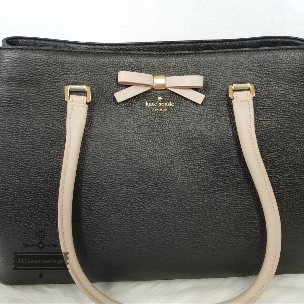 🔽 Kate spade Maryanne Henderson black handbag bow - Picture 3 of 8